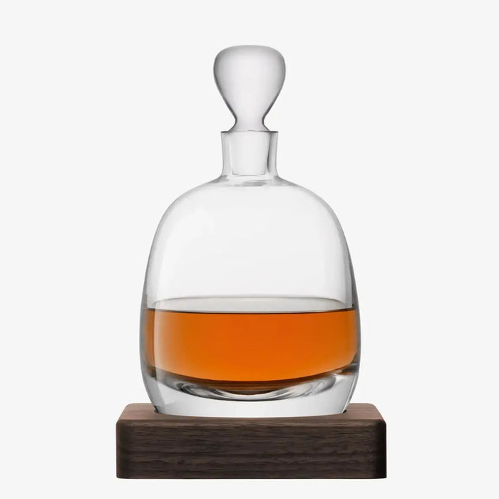 Whisky Islay Decanter 1L Clear and Walnut Base