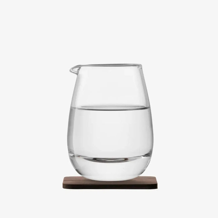 Whisky Islay Jug 300 ml Clear Walnut Coaster