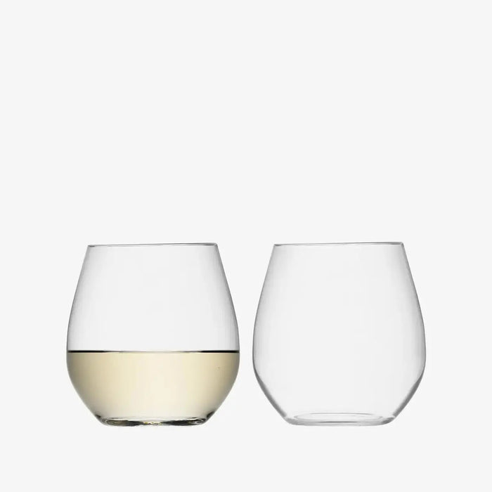 White Wine Glass 370ml Clear x 2