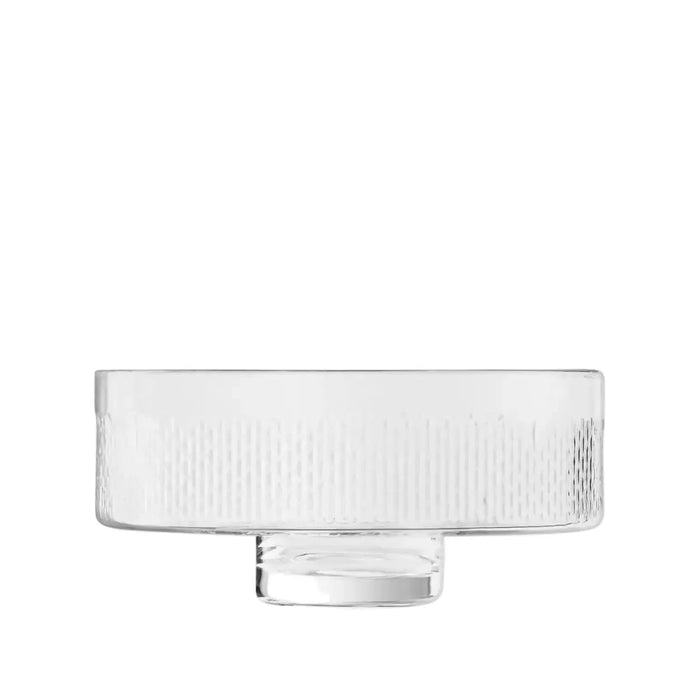 Wicker Comport Serving Stand Clear
