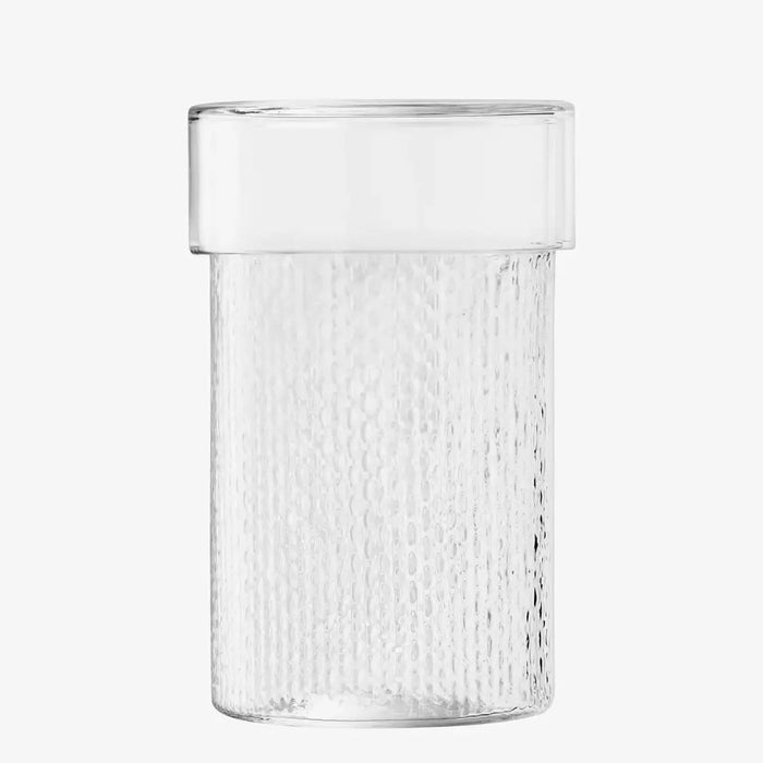 Wicker Container & Lid 15cm/H24.5cm Clear