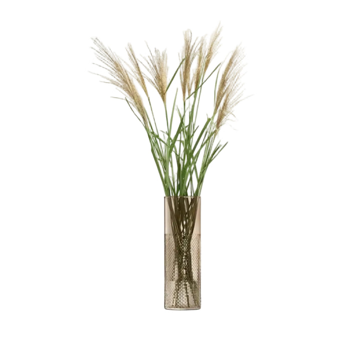 Wicker Vase H20cm Taupe