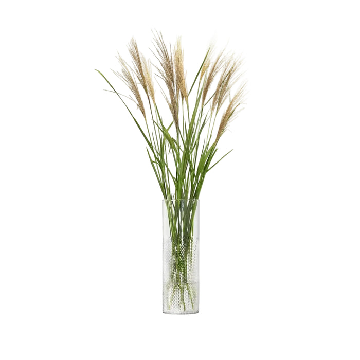 Wicker Vase H40cm Clear