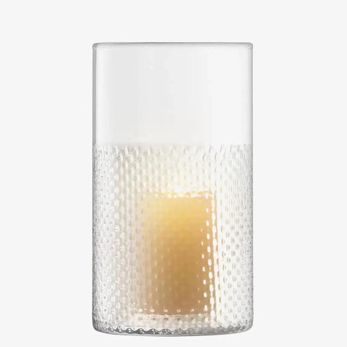 Wicker Vase/Lantern H25cm Clear
