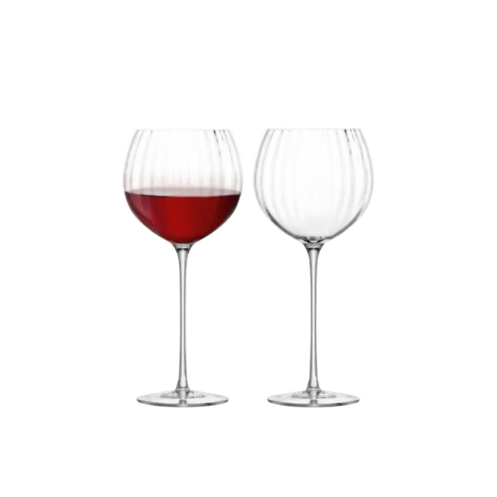 Wine Balloon Glass Clear set of 2
