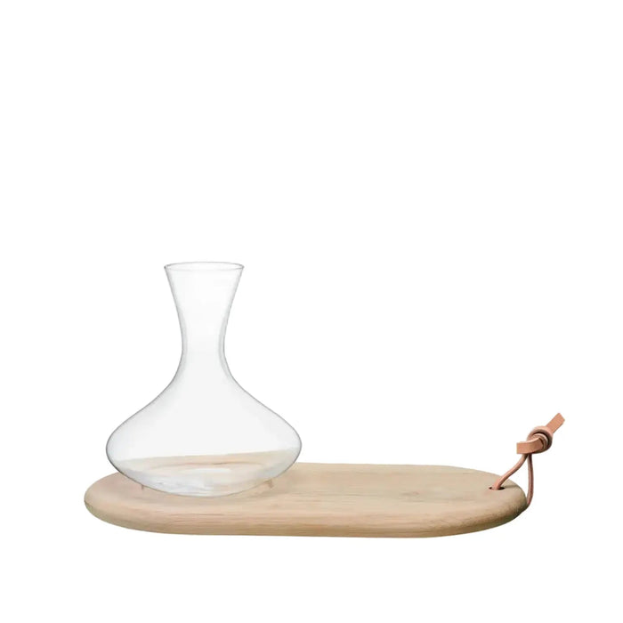 Wine Carafe 1.4l & Oak Cheese Board set