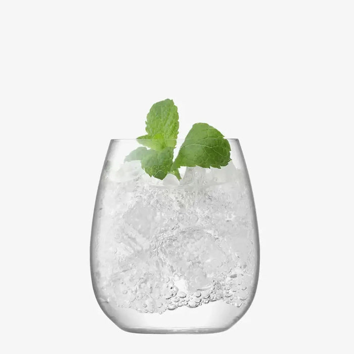 Wine Stemless Red Wine Glass 530ml Clear x 2