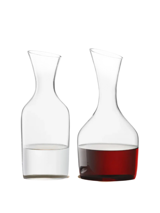 Wine Water & Wine Carafe Set & Oak Base 1.2L/1.4L Clear