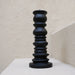 Tumble Terracotta Candlestick - Black Solthree Home