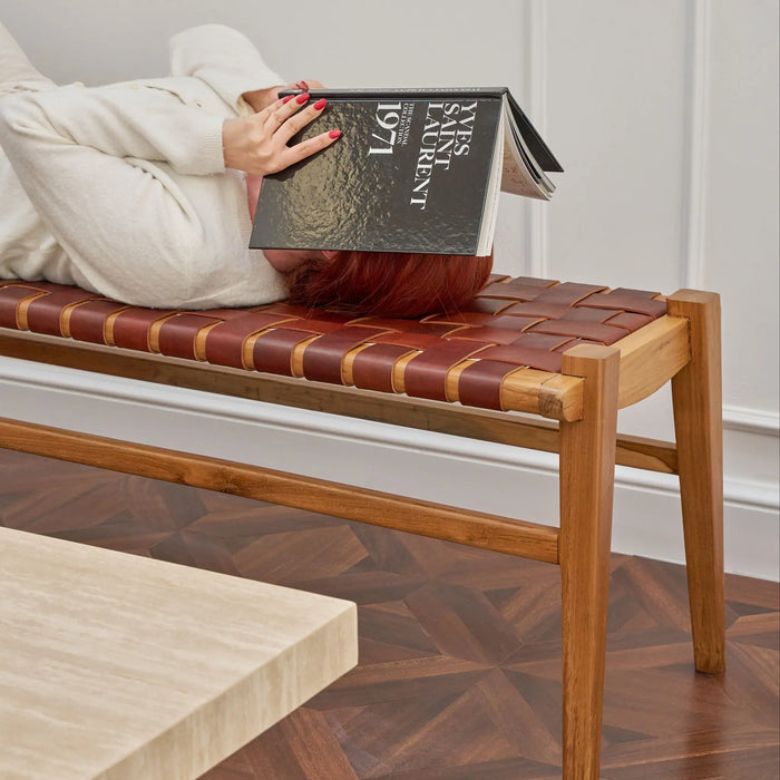 Korso Leather Bench