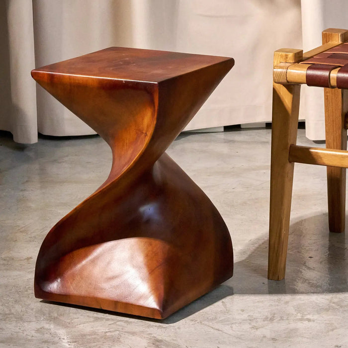 Timber Twist Side Table/Stool