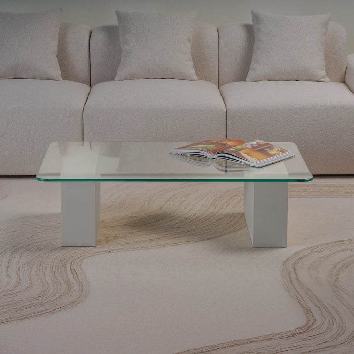 Block Coffee Table Cream