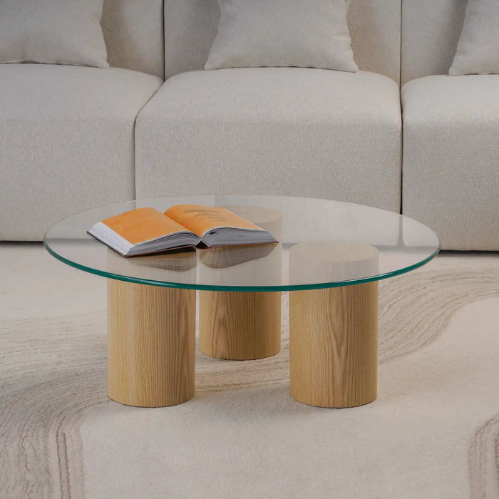 Circle Coffee Table - Wood