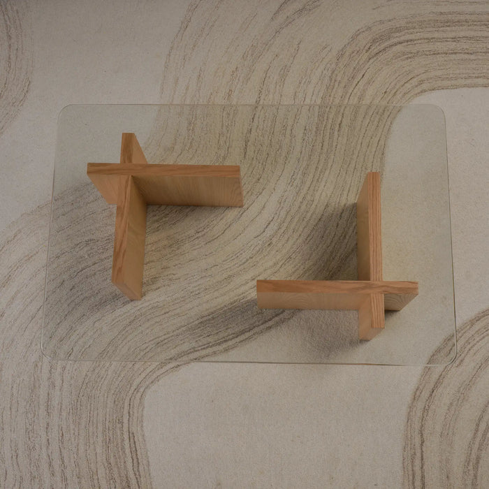 Cross Coffee Table - Wood
