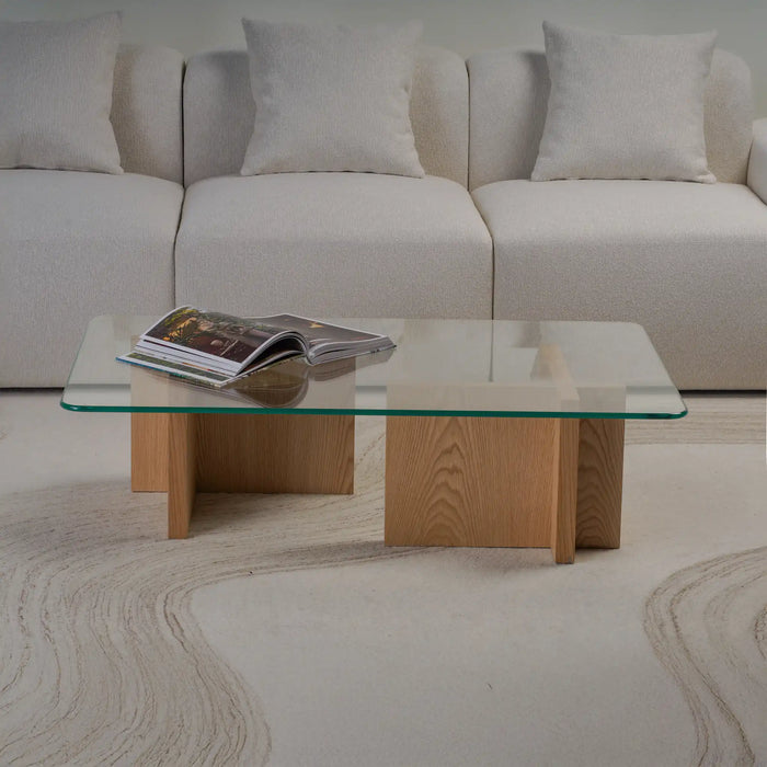 Cross Coffee Table - Wood