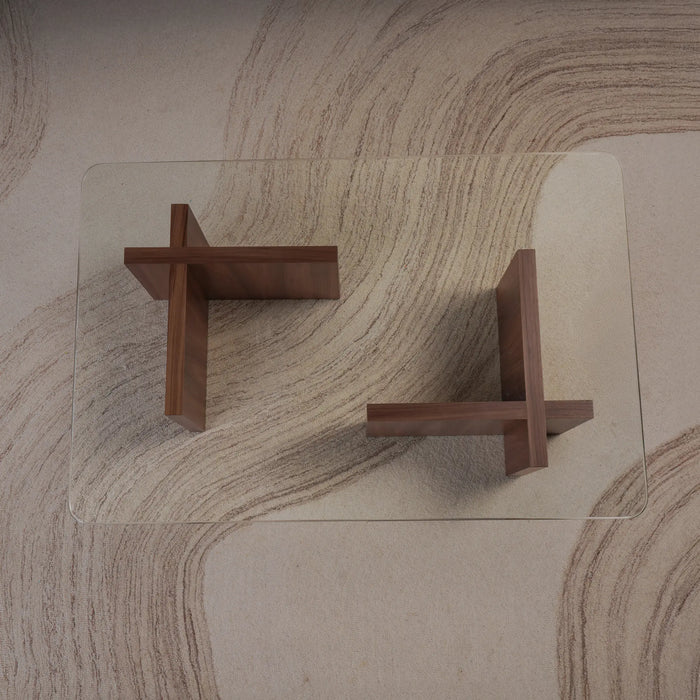 Cross Coffee Table - Wood
