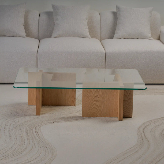 Cross Coffee Table - Wood