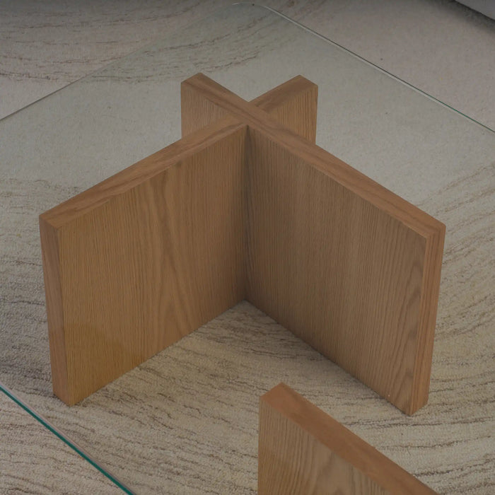Cross Coffee Table - Wood