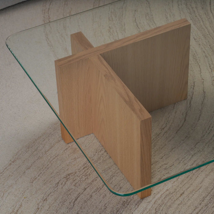 Cross Coffee Table - Wood