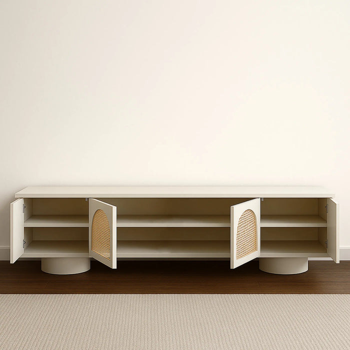 Duo Arc Cane TV Unit