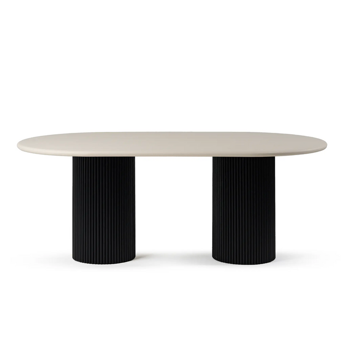 Flo Lino Black 6-Seater Dining Table
