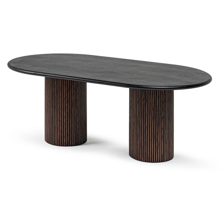 Flo Lino Walnut 6-Seater Dining Table