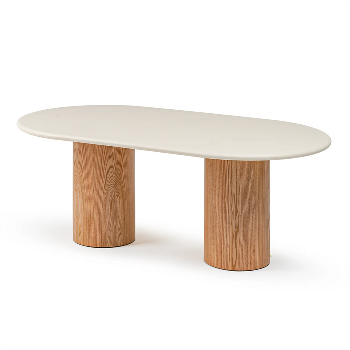 Flo Oak 6-Seater Dining Table Veneer