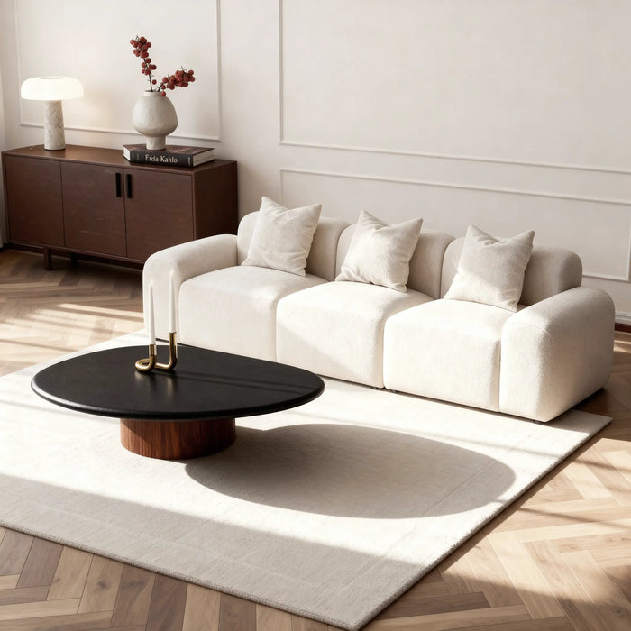 Lili Coffee Table - Walnut Veneer Black