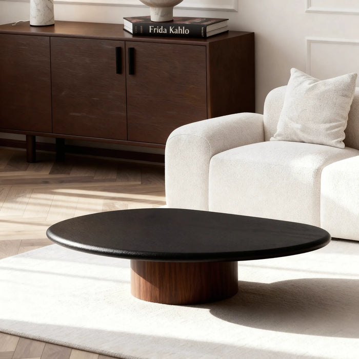 Lili Coffee Table - Walnut Veneer Black