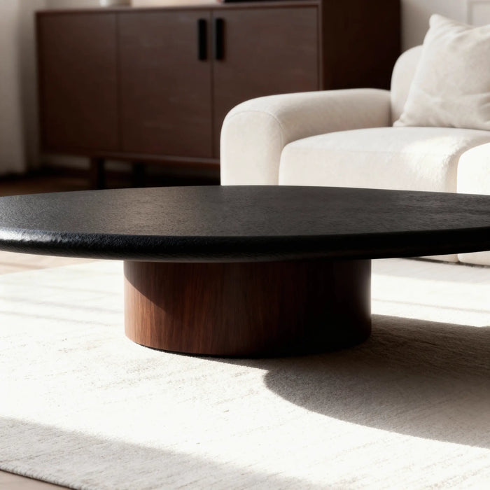 Lili Coffee Table - Walnut Veneer Black