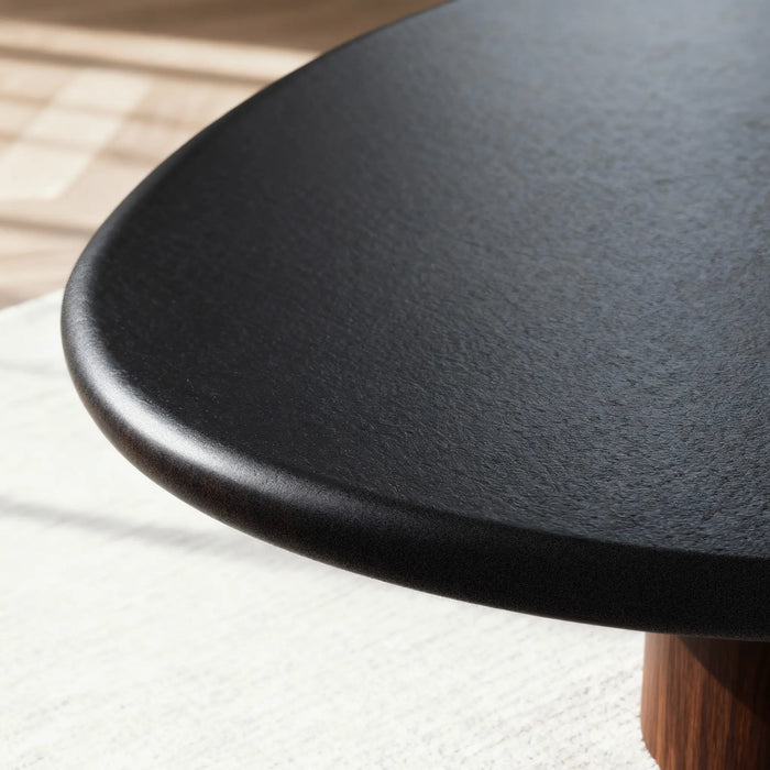 Lili Coffee Table - Walnut Veneer Black