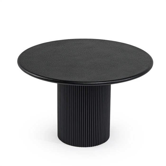 Lino Black 4-Seater Dining Table Black