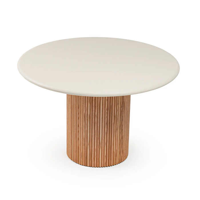 Lino Oak 4-Seater Dining Table Cream