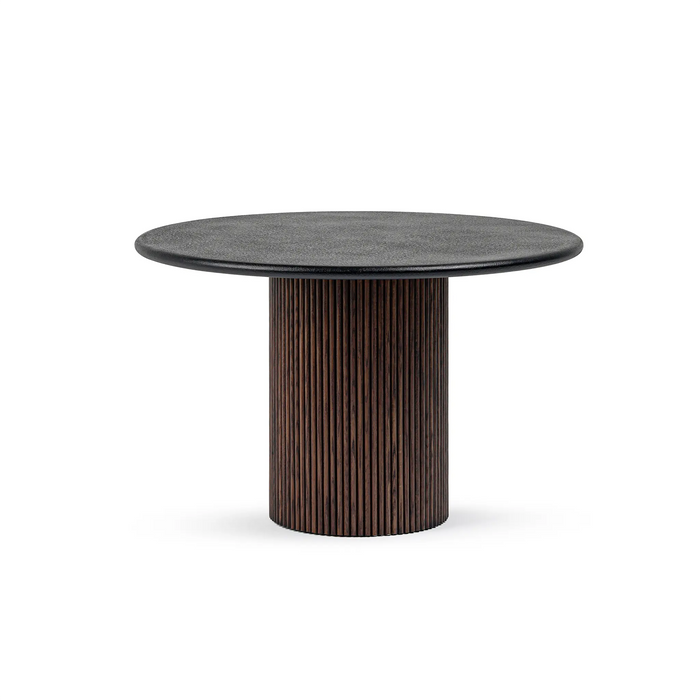 Lino Walnut 4-Seater Dining Table Black