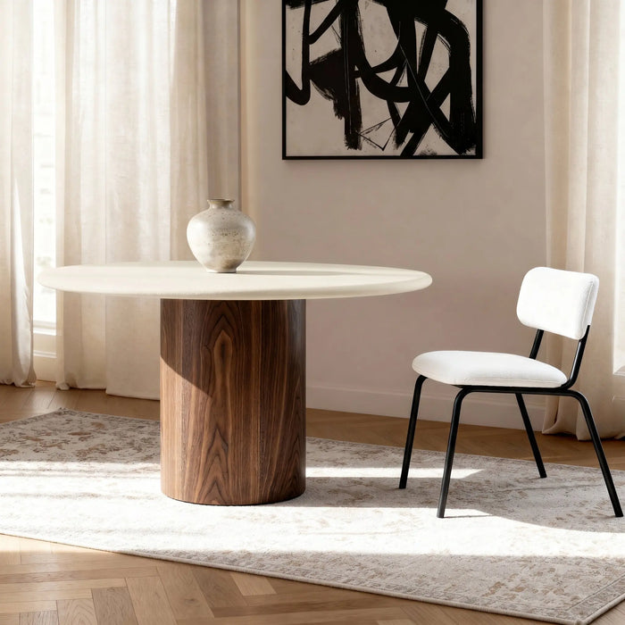 Lumo 4-Seater Dining Table - Walnut Veneer