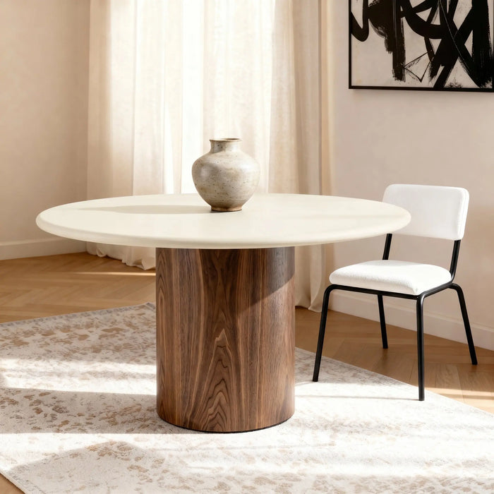 Lumo 4-Seater Dining Table - Walnut Veneer