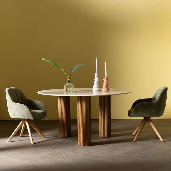 Sylvan 4 Seater Dining Table Beige