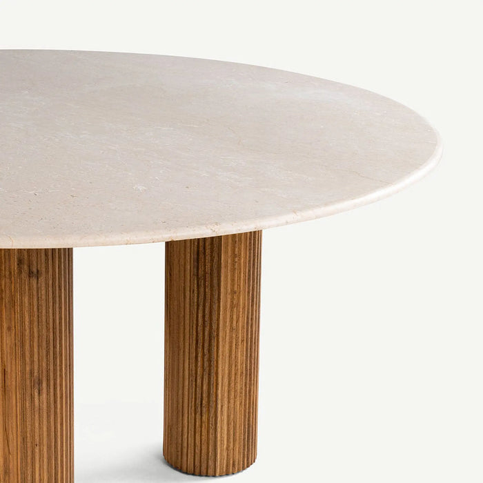 Sylvan 4 Seater Dining Table Beige