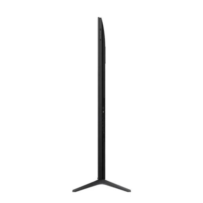 Black curved monitor on a white background