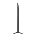 Black curved monitor on a white background