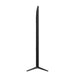 Thin black monitor stand on a white background