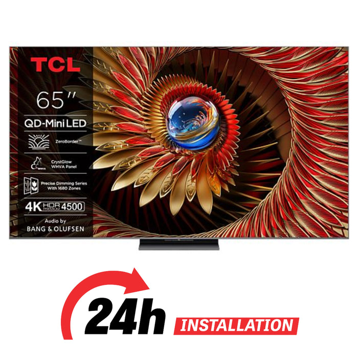 TCL 65-inch C8K Premium QD-MiniLED Google Smart TV | Black | 65C8K
