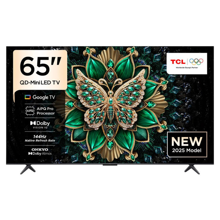 TCL 65 Inch TV C6K Premium QD-MiniLED TV | | Precise Dimming Series Up to 512 Zones | High HDR Brightness | QLED | HVA Panel | ONKYO 2.1 Hi-Fi System | AiPQ Pro Processor | 144Hz Native Refresh Rate | Ultra Slim Design | 2025