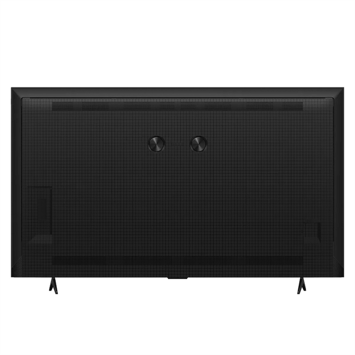 Black flat-screen TV on a white background