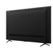 Black flat-screen TV on a white background