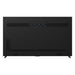 Black electronic device with control buttons on a white background