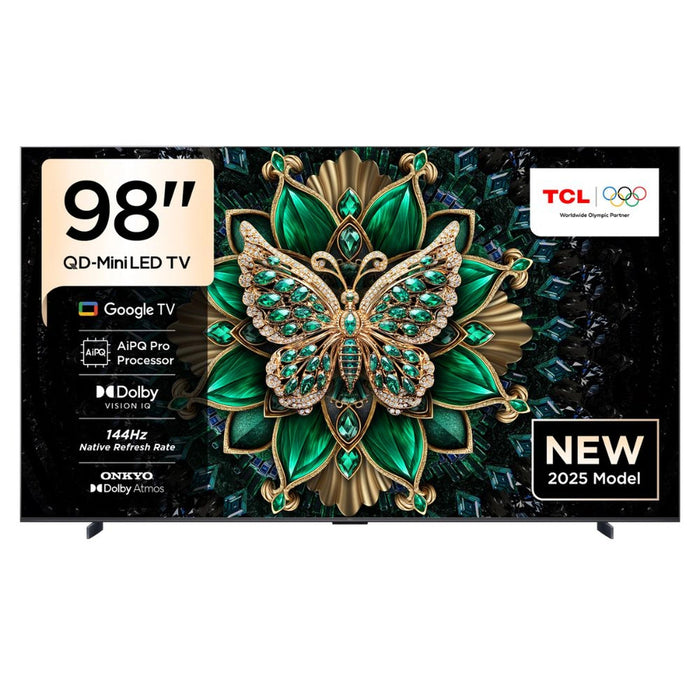 TCL 98 Inch TV C6K Premium QD-MiniLED TV | | Precise Dimming Series Up to 512 Zones | High HDR Brightness | QLED | HVA Panel | ONKYO 2.1 Hi-Fi System | AiPQ Pro Processor | 144Hz Native Refresh Rate | Ultra Slim Design | 2025 EROS