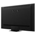 Black flat-screen TV on a white background