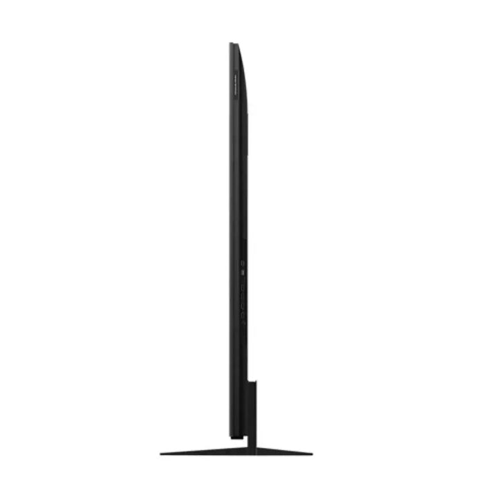 Black curved monitor on a white background
