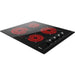 TEKA 60cm Vitroceramic Hob | 4 Zones | Black Ergonomic Knobs | Fast-Click Installation| Easy Control | TBC 64000 XFL EROS